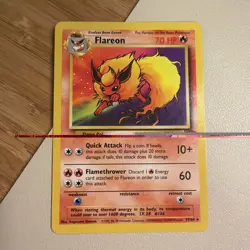 Flareon 19/64 LP Non Holo Rare Unlimited Jungle 1999 Pokemon TCG - Image 1
