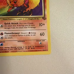 Flareon 19/64 LP Non Holo Rare Unlimited Jungle 1999 Pokemon TCG - Image 3