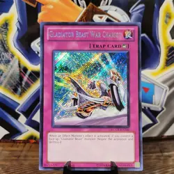 Yu-Gi-Oh! Gladiator Beast War Chariot LCGX-EN266 UNLIMITED Secret Rare Near Mint - Image 1