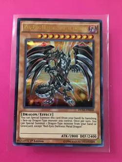 Red-Eyes Darkness Metal Dragon DUSA-EN068 Ultra Rare 1st Edition Lightly Played - Image 1