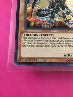 Red-Eyes Darkness Metal Dragon DUSA-EN068 Ultra Rare 1st Edition Lightly Played - Image 2