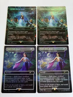 Mtg Magic The Gathering Final Fantasy English Foil Total 4 Pages - Image 1