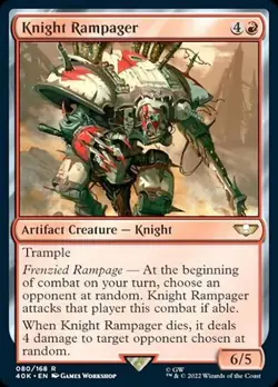 MTG Universes Beyond: Warhammer 40,000 - Knight Rampager - Image 1