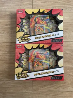 Pokemon TCG Ascended Heroes Mega Emboar Ex Box X2 - Brand New & Sealed ✅ - Image 1