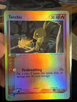 Pokemon Torchic 77/97 EX Dragon Reverse Holo Basic 50 HP Card 2003 - Image 1