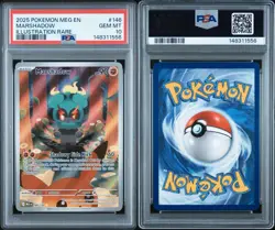 Marshadow Pokemon Mega Evolution 146/132 Illustration Rare PSA 10 Gem Mint IR - Image 3