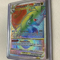 Pokemon Hisuian Goodra VSTAR Full Art Secret Rare Holo 202/196 Lost Origin - Image 4