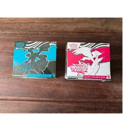 Pokemon Elite Trainer Box Scarlet & Violet Black Bolt & White Flare Set 2 Boxes - Image 1