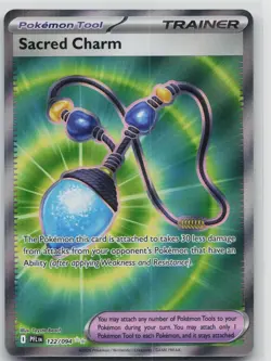 NM Sacred Charm 122/094 Ultra Rare Phantasmal Flames Pokemon - Image 1