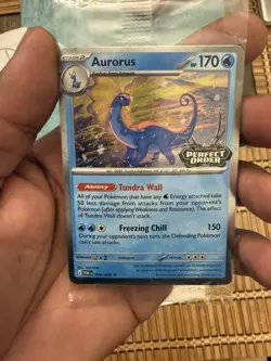 Aurorus 024/088 - Cosmo Holo - Pokemon Perfect Order Stamped Promo SEALED - Image 1