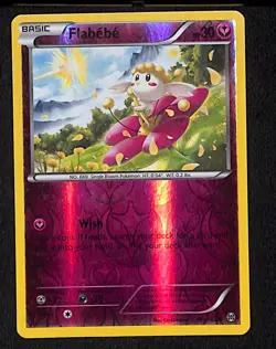 Flabebe 101 Common Pokemon BREAKthrough 162 Reverse Holo 2015 - Image 1