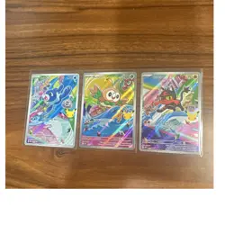 Pokemon TCG First Partner Illustration Series 1 Popplio, Rowlet, Litten - Image 1