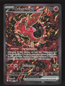 Oricorio EX 024 Pokemon Mega Evolution Black Star Holo Full Art Card - Italian - Image 1