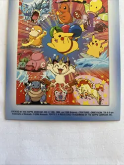2000 Topps Pokemon TV Rattata #19 Stick-Ons Sticker 9 of 10 (A) - Image 4