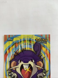 2000 Topps Pokemon TV Rattata #19 Stick-Ons Sticker 9 of 10 (A) - Image 5