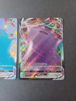 Pokemon Ditto VMAX & Ditto V Shining Fates Sword & Shield 3 Holo Card Lot - Image 3