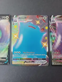 Pokemon Ditto VMAX & Ditto V Shining Fates Sword & Shield 3 Holo Card Lot - Image 4