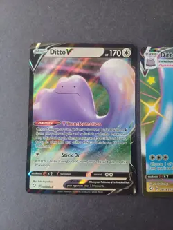 Pokemon Ditto VMAX & Ditto V Shining Fates Sword & Shield 3 Holo Card Lot - Image 5