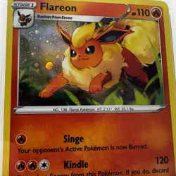 2020 Pokemon SWSH BSP - Flareon #041 Holo - Three Blisters Pack - PSA 9 MINT - Image 4