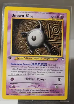 2000 Pokemon NEO-4 DESTINY "RARE" UNOWN (X) # 30 - Image 1