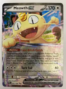 Pokemon Meowth ex 062/088 Pocket Full Art Holo English 11 Card Lot - Image 2