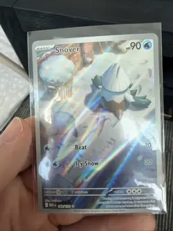 Snover 140/132 Mega Evolution IR Holo NM/M PSA Contender Pokemon Card - Image 2