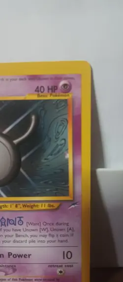 ✨ Pokemon TCG Unown [W] Neo Destiny 29/105 Rare 1st Edition VLP - Image 3