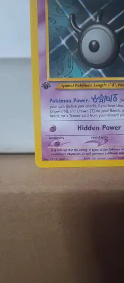 ✨ Pokemon TCG Unown [W] Neo Destiny 29/105 Rare 1st Edition VLP - Image 5