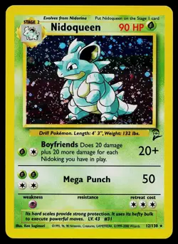 Pokemon Card - Nidoqueen Base Set 2 12/130 Holo Rare - Image 1