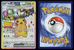 Pikachu ex 219/191 Ultra Rare Surging Sparks Pokemon English NM - Image 3