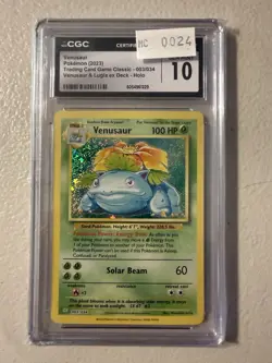 CGC 10 GEM MINT Venusaur 003/034 CLV Classic Box Holo Rare Pokemon TCG 2023 - Image 1