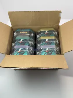 Lot of 6 Triple Whammy Collector Sealed Tin Set Pokemon TCG (18 Booster Packs) - Image 3