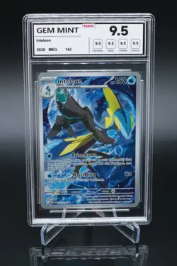 NXR 9.5 Gem Min Inteleon 142/132 Illustration Rare 142 Pokemon Mega Evolution - Image 1