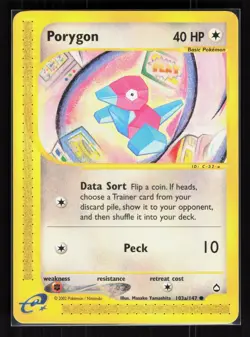 Porygon (103a) Common Pokemon Aquapolis 103a/147 LP - Image 1