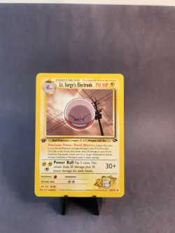 Pokemon Lt. Surge's Electrode Rare 52/132 Gym Challenge 1st Edition - Image 1