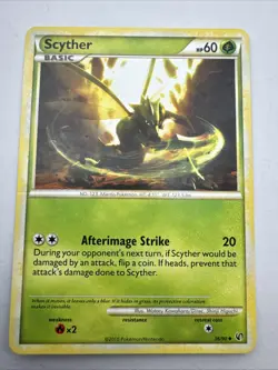 Pokemon TCG Scyther HS-Undaunted 36/90 Regular Uncommon - Image 1