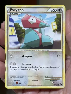 POKEMON PORYGON 73/102 COMMON HGSS TRIUMPHANT NM CARD - Image 1