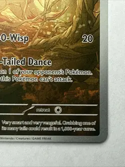 Ninetales Pokemon Obsidian Flames 199/197 Illustration Rare Full Art Holo SV NM - Image 4