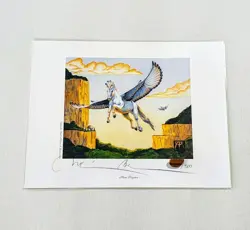Art Print Mtg Mesa Pegasus Autographed - Image 1