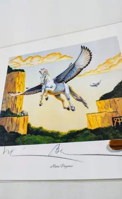 Art Print Mtg Mesa Pegasus Autographed - Image 2