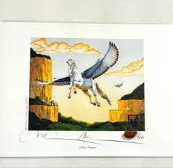 Art Print Mtg Mesa Pegasus Autographed - Image 3