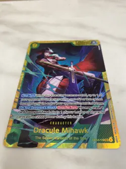 One Piece Card Game Dracule Mihawk OP14-119 Sec Secret Rare Near Mint English - Image 3