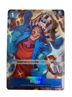 Buggy ST17-003 Alt Art Seven Warlords of the Sea Binder Promo One Piece TCG - Image 1