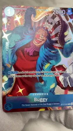 Buggy ST17-003 Alt Art Seven Warlords of the Sea Binder Promo One Piece TCG - Image 2