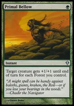 Primal Bellow -Foil Light Play MTG Zendikar - Image 1