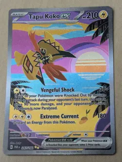 Tapu Koko ex 247/182 Paradox Rift Special Illustration Rare Pokemon Card - Image 1