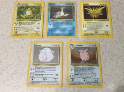 Pokemon 1999 5 Card Lot HOLO Cards - LP To MP - Image 1