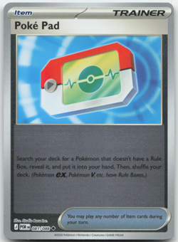 Poke Pad 081/088 Reverse Holo ME03: Perfect Order Pokemon Card NM - Image 1