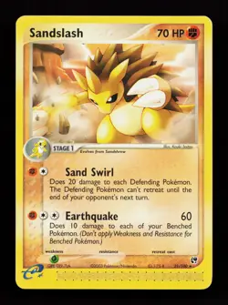 Sandslash 21/100 Non Holo Rare Sandstorm Pokemon Card - Image 1
