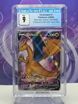 Charizard V SWSH050 SWSH Sword & Shield Promo Cards Holo CGC 9 Mint Blue Label - Image 1